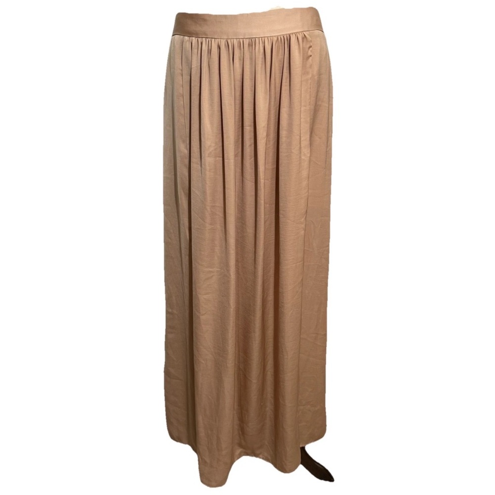 Victoria’s Secret Tan Maxi Skirt Satin Size 10